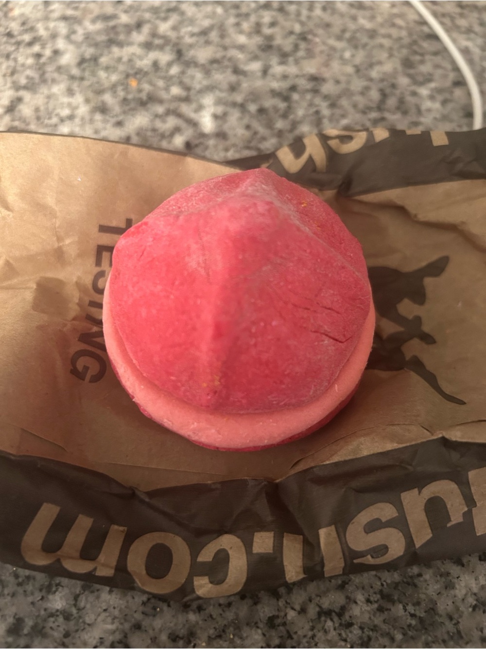 Lush rose bubble bar